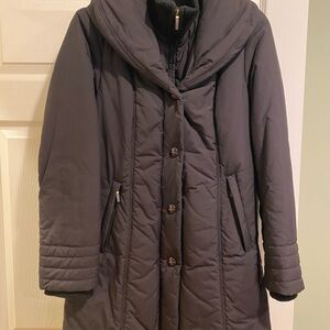 Women's Black Quilted Coat, size M